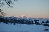 Morgenröte über dem Schneeberg